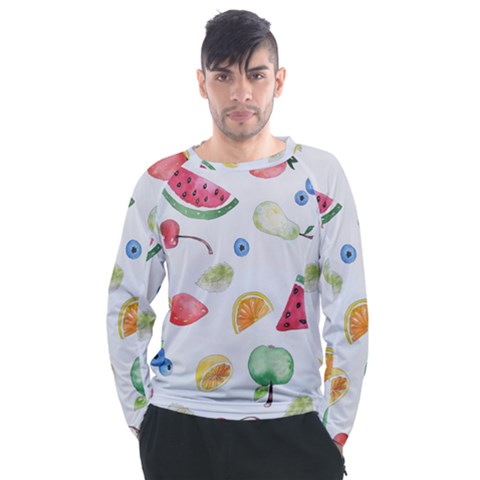 Fruit! Men s Long Sleeve Raglan Tee by fructosebat