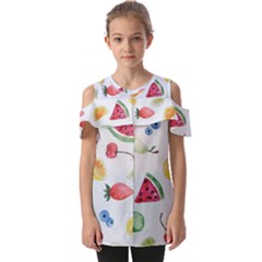 Fruit! Fold Over Open Sleeve Top by fructosebat