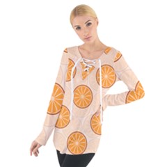 Orange Slices! Tie Up Tee by fructosebat