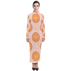 Orange Slices! Turtleneck Maxi Dress by fructosebat