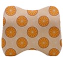 Orange Slices! Velour Head Support Cushion View1