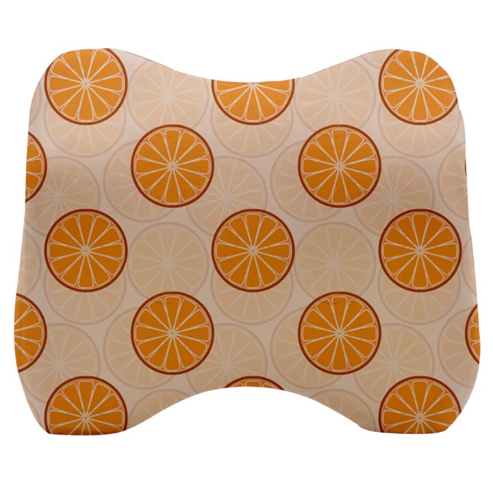 Orange Slices! Velour Head Support Cushion