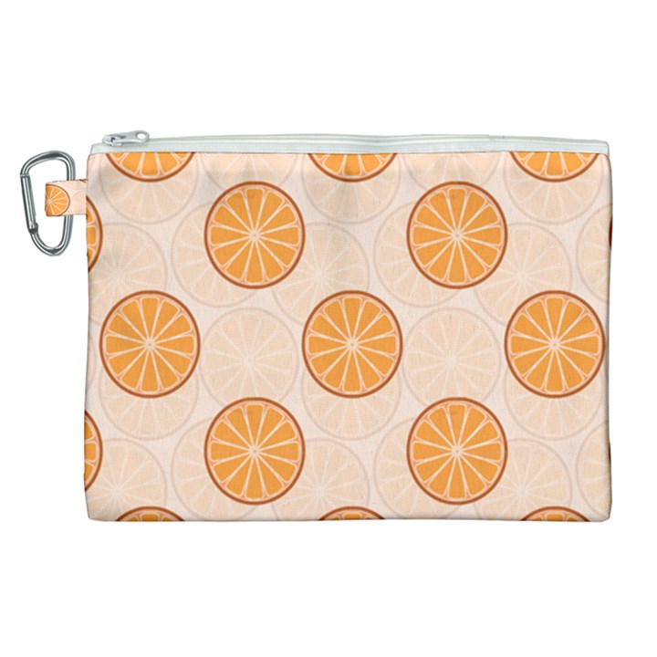 Orange Slices! Canvas Cosmetic Bag (XL)