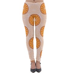 Orange Slices! Lightweight Velour Leggings by fructosebat