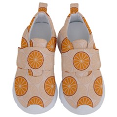 Orange Slices! Kids  Velcro No Lace Shoes by fructosebat