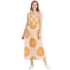 Orange Slices! Boho Sleeveless Summer Dress by fructosebat