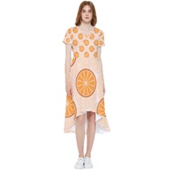 Orange Slices! High Low Boho Dress by fructosebat