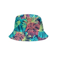 Neon Leaves Inside Out Bucket Hat (kids)