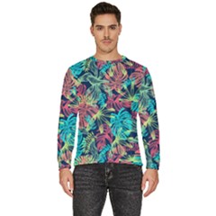 Neon Leaves Men s Fleece Sweatshirt by fructosebat