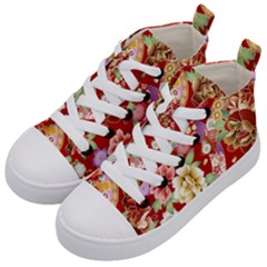 Japanese Fans Kids  Mid-top Canvas Sneakers by fructosebat