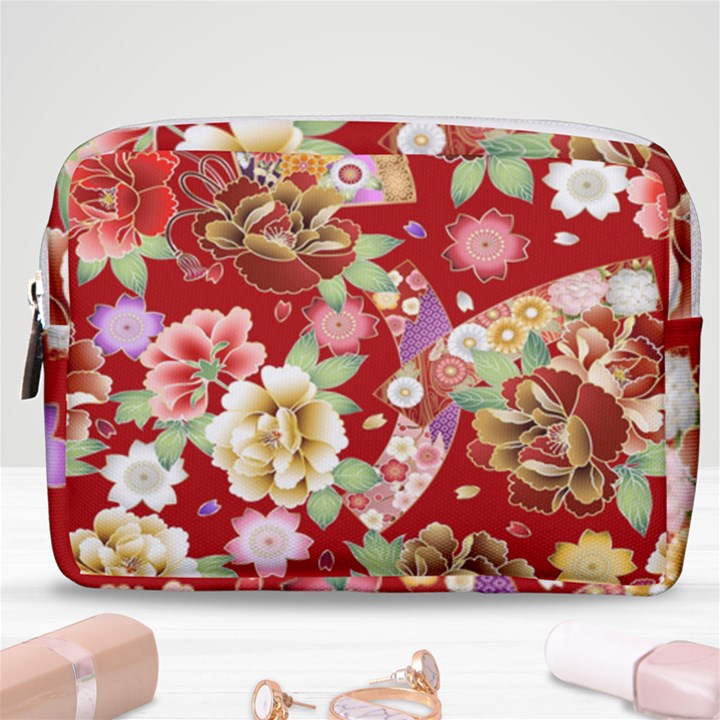 Japanese fans Make Up Pouch (Medium)