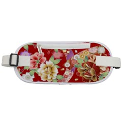 Japanese Fans Rounded Waist Pouch by fructosebat