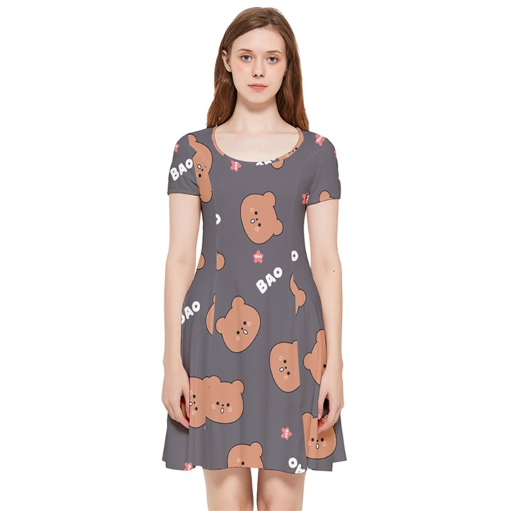 Bears! Inside Out Cap Sleeve Dress