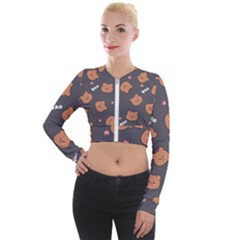 Bears! Long Sleeve Cropped Velvet Jacket