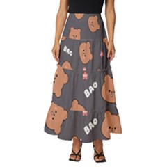 Bears! Tiered Ruffle Maxi Skirt