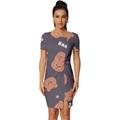 Bears! Fitted Knot Split End Bodycon Dress