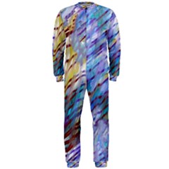 Abstract Ripple Onepiece Jumpsuit (men) by bloomingvinedesign