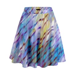 Abstract Ripple High Waist Skirt by bloomingvinedesign