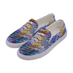 Abstract Ripple Women s Canvas Slip Ons by bloomingvinedesign