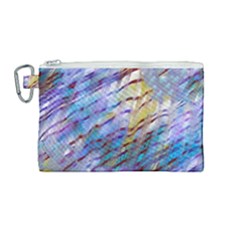 Abstract Ripple Canvas Cosmetic Bag (medium) by bloomingvinedesign