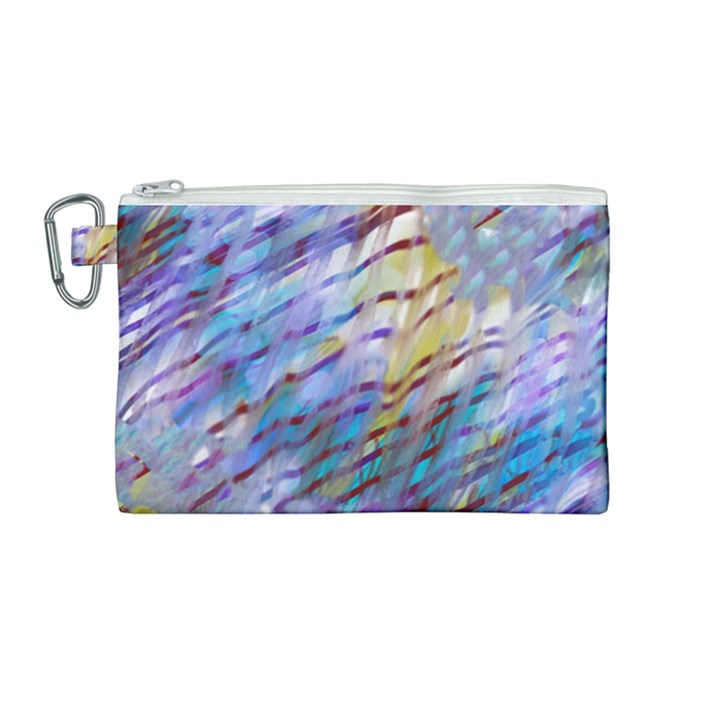 Abstract Ripple Canvas Cosmetic Bag (Medium)