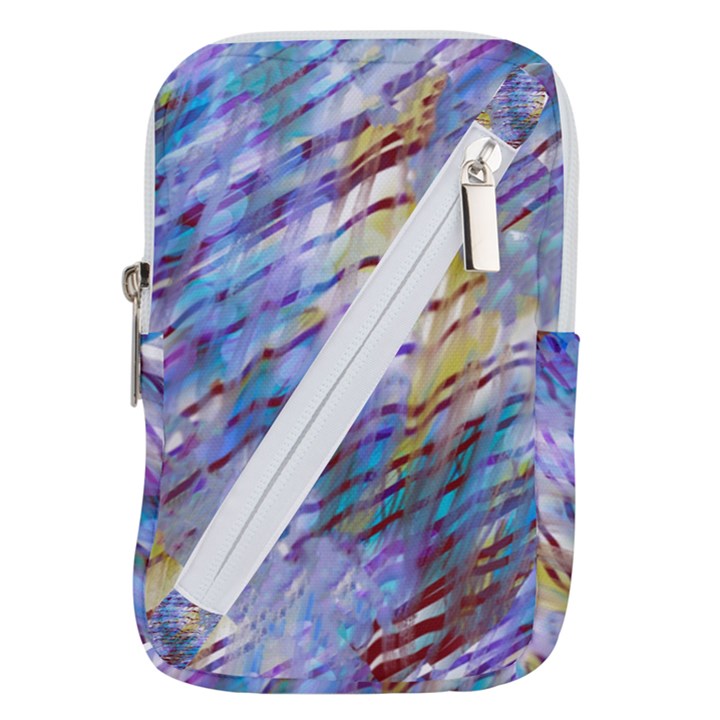 Abstract Ripple Belt Pouch Bag (Large)