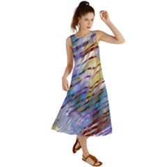 Abstract Ripple Summer Maxi Dress by bloomingvinedesign