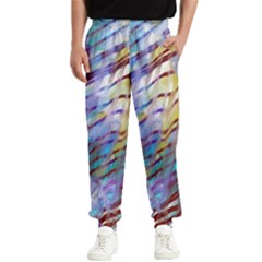 Abstract Ripple Men s Elastic Waist Pants by bloomingvinedesign