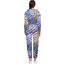 Abstract Ripple Cropped Zip Up Lounge Set View2