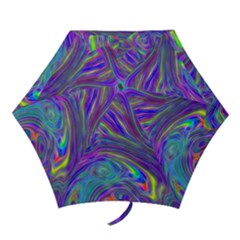 Abstract With Blue Mini Folding Umbrellas by bloomingvinedesign