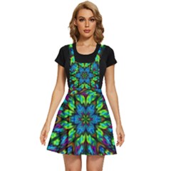 Blue Green Kaleidoscope Apron Dress by bloomingvinedesign