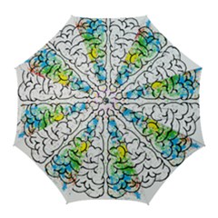 Brain-mind-psychology-idea-drawing Golf Umbrellas