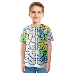 Brain-mind-psychology-idea-drawing Kids  Sport Mesh Tee