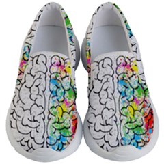 Brain-mind-psychology-idea-drawing Kids Lightweight Slip Ons by Jancukart