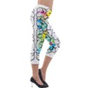 Brain-mind-psychology-idea-drawing Lightweight Velour Capri Leggings  View4