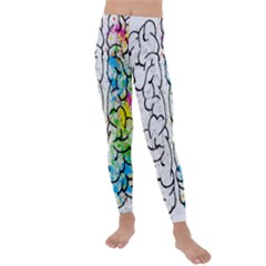 Brain-mind-psychology-idea-drawing Kids  Lightweight Velour Leggings by Jancukart