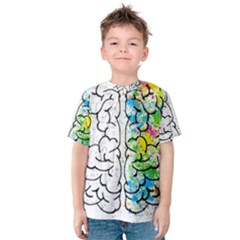 Brain-mind-psychology-idea-drawing Kids  Cotton Tee