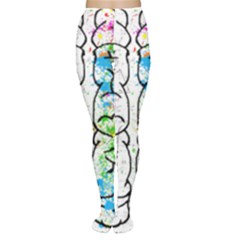 Brain-mind-psychology-idea-drawing Tights by Jancukart