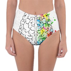 Brain-mind-psychology-idea-drawing Reversible High-waist Bikini Bottoms by Jancukart