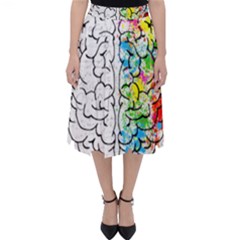 Brain-mind-psychology-idea-drawing Classic Midi Skirt by Jancukart