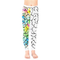 Brain-mind-psychology-idea-drawing Kids  Leggings