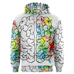 Brain-mind-psychology-idea-drawing Men s Overhead Hoodie