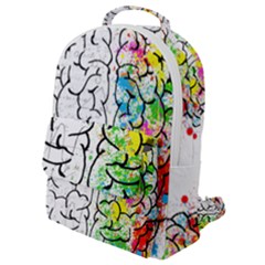 Brain-mind-psychology-idea-drawing Flap Pocket Backpack (small) by Jancukart