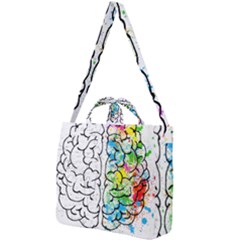 Brain-mind-psychology-idea-drawing Square Shoulder Tote Bag