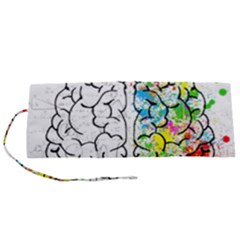 Brain-mind-psychology-idea-drawing Roll Up Canvas Pencil Holder (s)