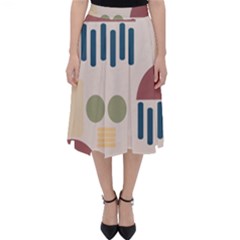 Art Background Abstract Design Classic Midi Skirt