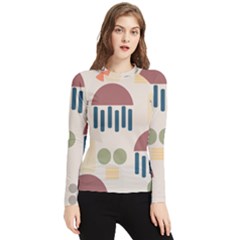 Art Background Abstract Design Women s Long Sleeve Rash Guard