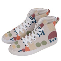 Art Background Abstract Design Men s Hi-top Skate Sneakers