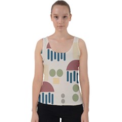 Art Background Abstract Design Velvet Tank Top