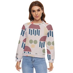 Art Background Abstract Design Women s Long Sleeve Raglan Tee